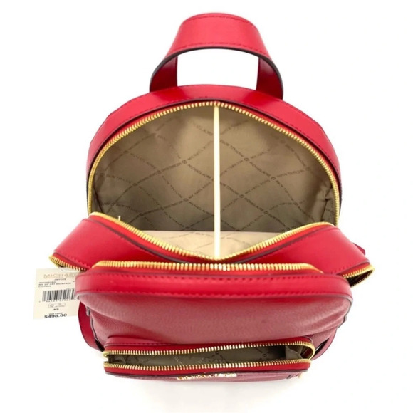 Michael Kors Medium Jaycee Backpack Red - Picture 9 of 12